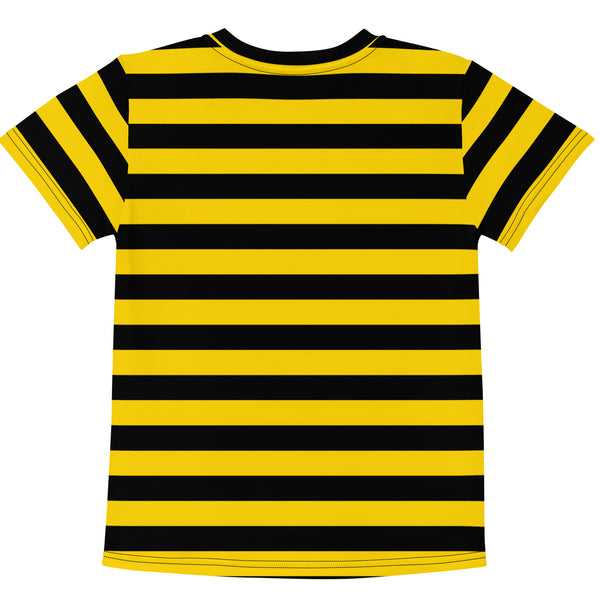 Bumble Bee Print Kids T-Shirt/ Yellow and Black Bee Stripe Shirt/ Bee Costume/ Bee Print T-Shirt