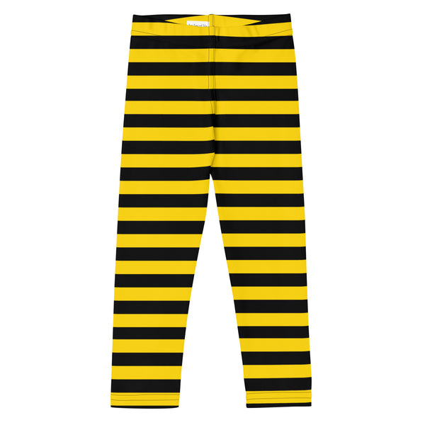 Bumble Bee Leggings/ Bumble Bee Kid's Leggings/ Bumble Bee Theater Cosplay Costume/ Bumble Bee Print Leggings/ Black and Yellow Stripe Costume