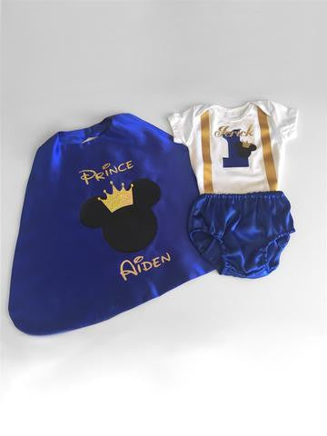 Mouse Prince Birthday Cake Smash Outfit – Super Capes and Tutus