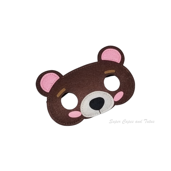 Woodland Forest Animal Felt Mask - Woodland Animal Birthday Party Favors - Woodland Animal Costume