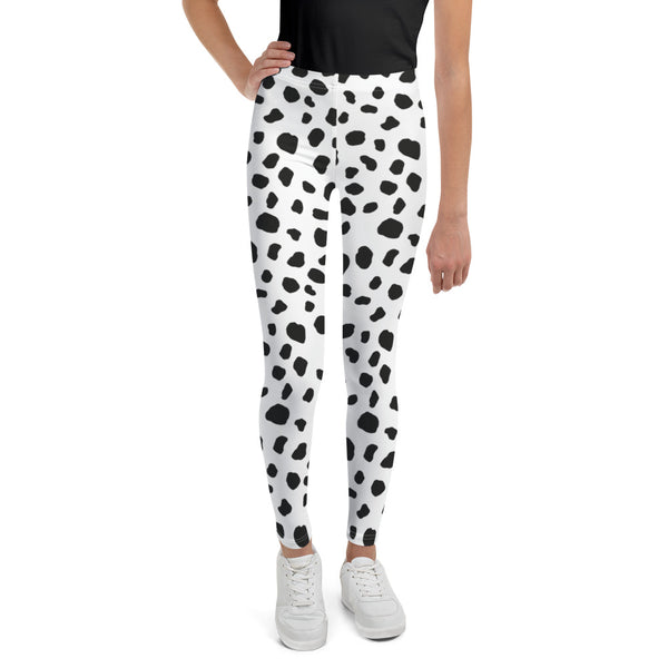Dalmatian Leggings/ Dalmatian Youth Leggings/ Dalmatian Cosplay Costume/ Dalmatian Animal Print Leggings/ Dalmatian Costume