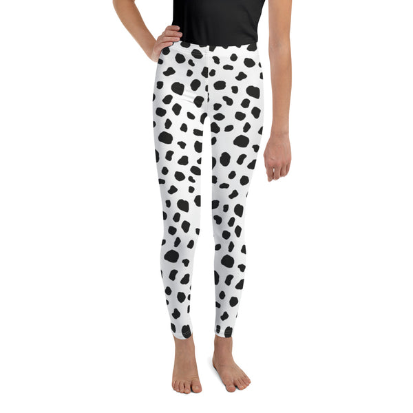 Dalmatian Leggings/ Dalmatian Youth Leggings/ Dalmatian Cosplay Costume/ Dalmatian Animal Print Leggings/ Dalmatian Costume