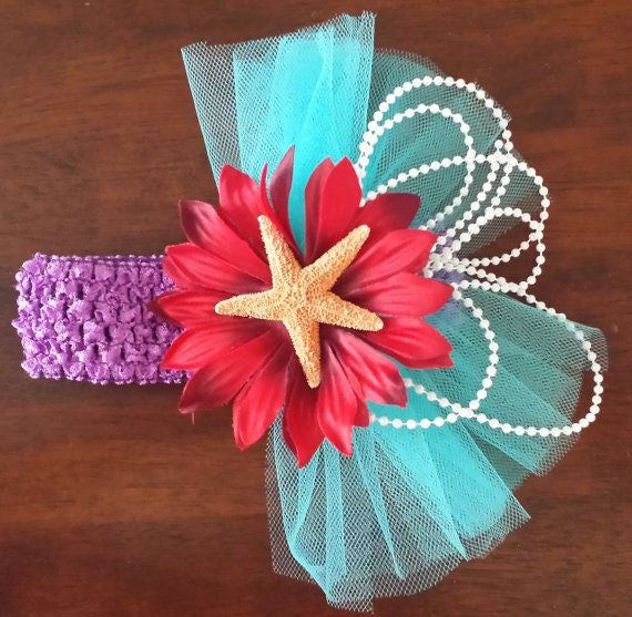 Under the Sea Mermaid Inspired Headband - Super Capes and Tutus, Headbands, [product_tags], Super Capes and Tutus