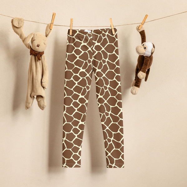 Giraffe Leggings/ Giraffe Kid's Leggings/ Giraffe Theater Cosplay Costume/ Giraffe Print Leggings