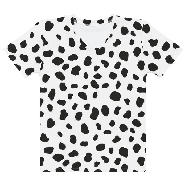 Dalmatian Women's T-shirt/ Dalmatian Print T-Shirt/ Dalmatian Costume/ Animal Print Cosplay Costume