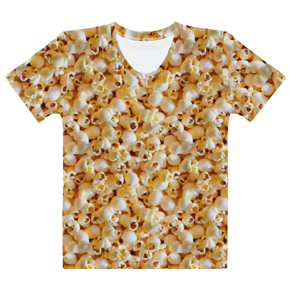 Popcorn T-Shirt Outfit For Teens and Women / Popcorn Kernel Shirt / Popcorn Shirt Costume / Food Popcorn Outfit / Movie Theater Costumes / Carnival Circus Outfit / Movie-Themed Party T-Shirt Costume