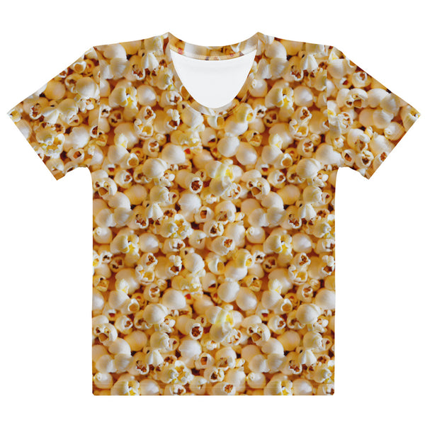 Popcorn T-Shirt Outfit For Teens and Women / Popcorn Kernel Shirt / Popcorn Shirt Costume / Food Popcorn Outfit / Movie Theater Costumes / Carnival Circus Outfit / Movie-Themed Party T-Shirt Costume