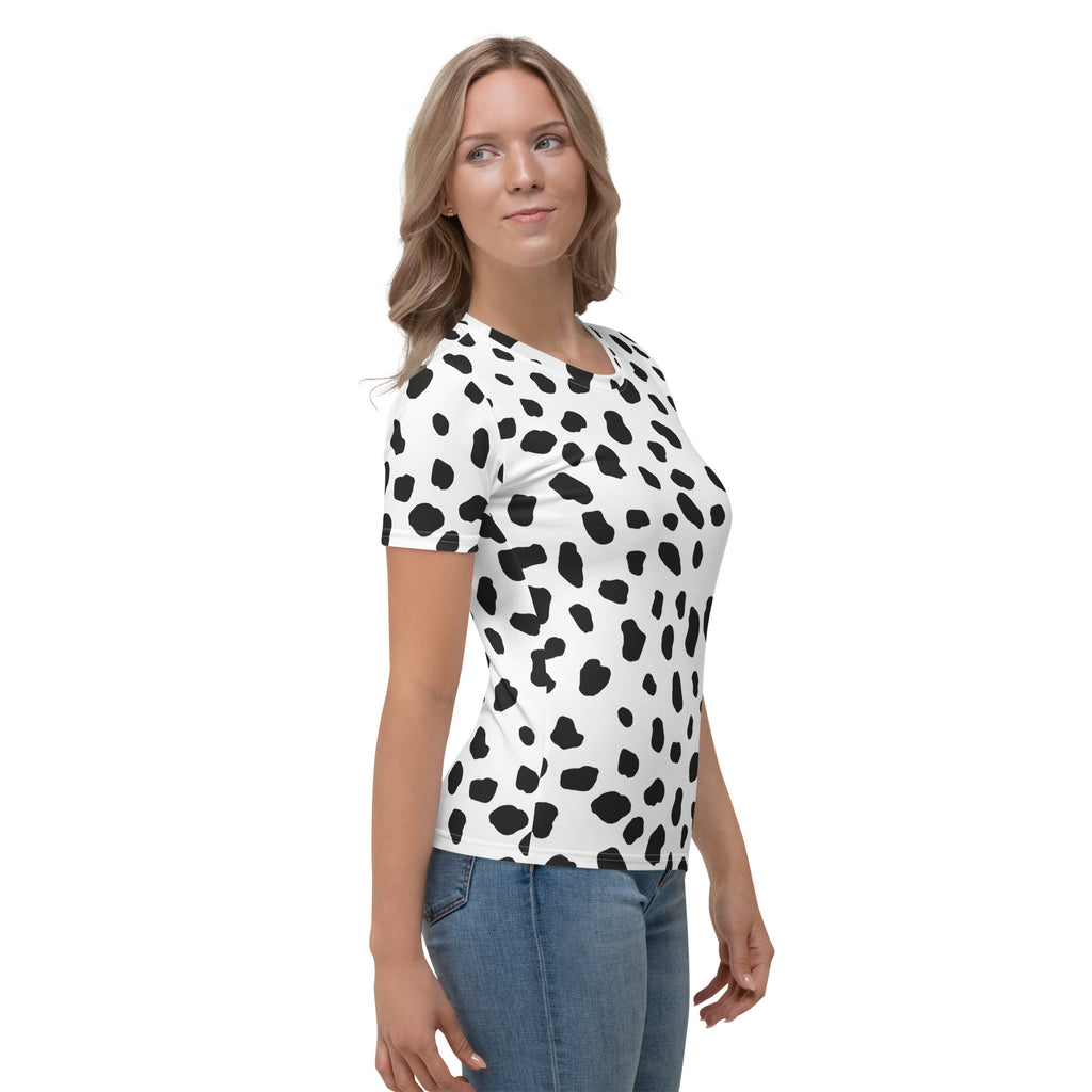 Dalmatian Women's T-shirt/ Dalmatian Print T-Shirt/ Dalmatian Costume/ –  Super Capes and Tutus