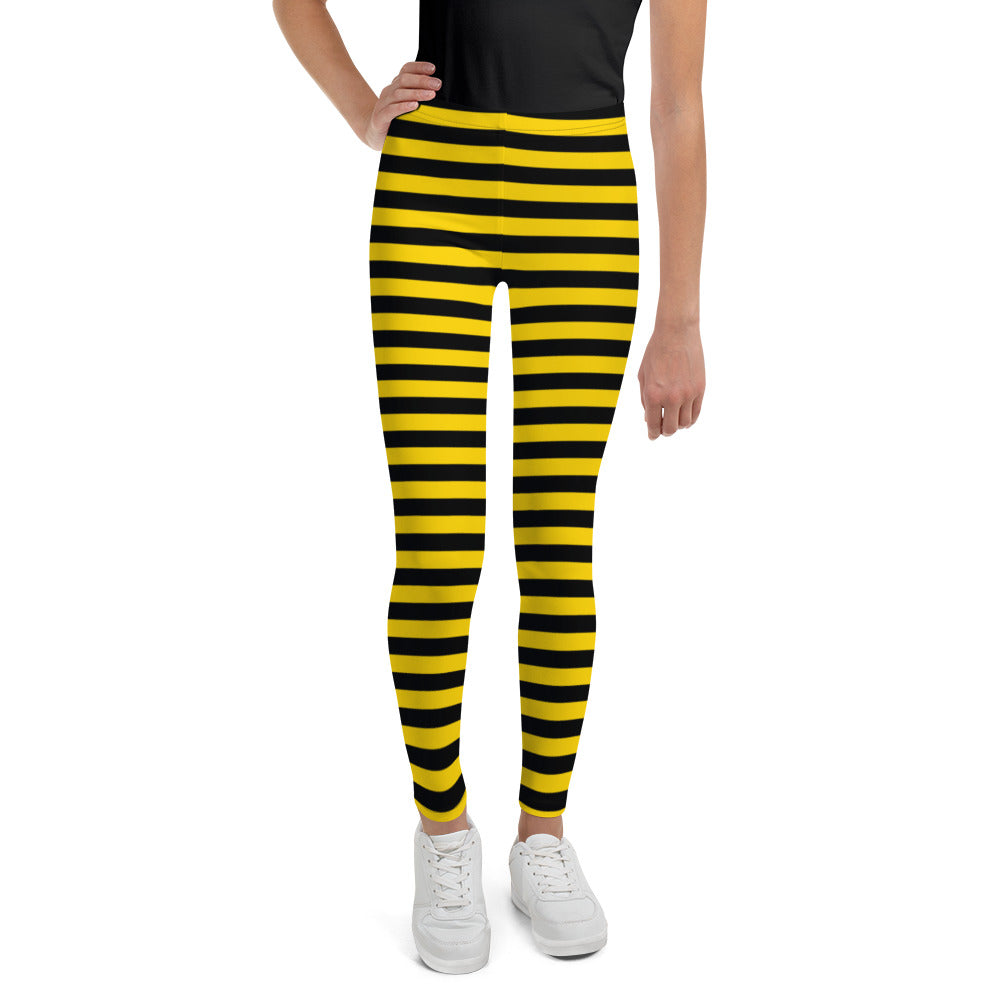 Bumble Bee Leggings/ Bumble Bee Youth Teen Leggings/ Bumble Bee Theate –  Super Capes and Tutus