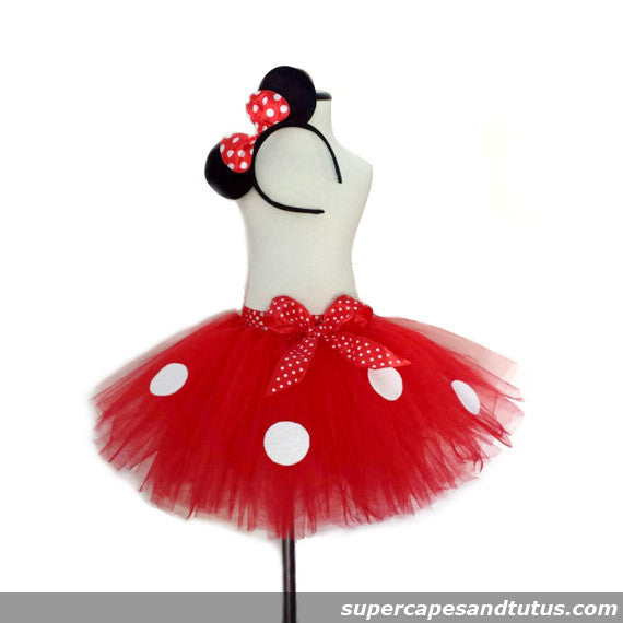 Red Mouse Tutu with Ear Headband - Super Capes and Tutus, Tutu Skirt, [product_tags], Super Capes and Tutus