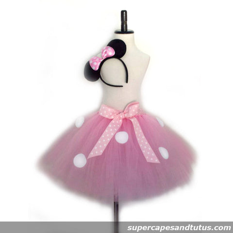 Pink Mouse Tutu with Ear Headband - Super Capes and Tutus, Tutu Skirt, [product_tags], Super Capes and Tutus