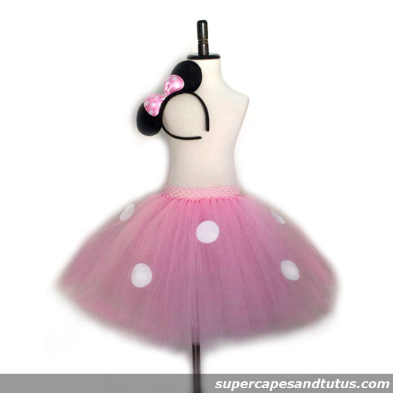 Pink Mouse Tutu with Ear Headband - Super Capes and Tutus, Tutu Skirt, [product_tags], Super Capes and Tutus