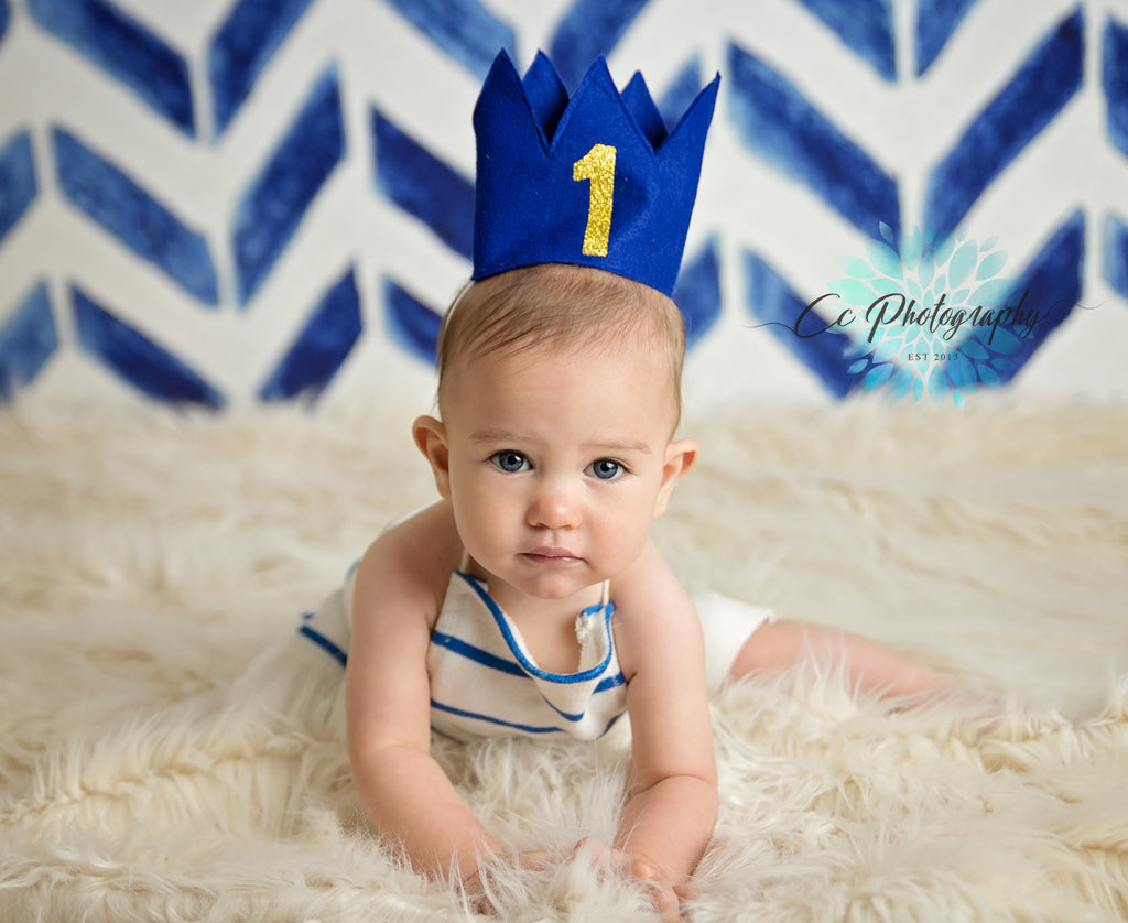 First birthday crown discount boy