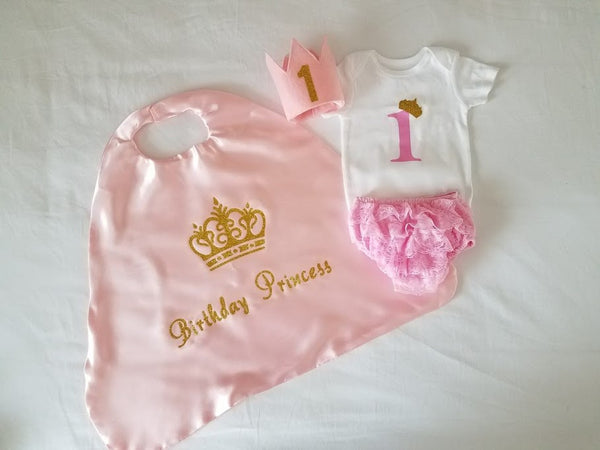 Royal Princess Birthday Cake Smash Outfit - Super Capes and Tutus, Birthday Outfits, [product_tags], Super Capes and Tutus