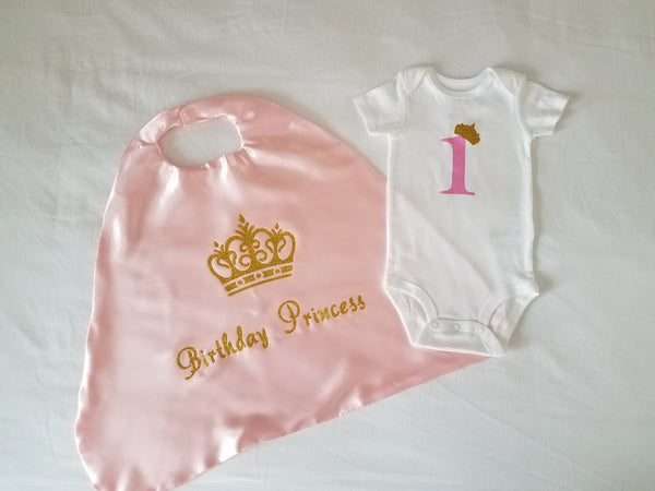 Royal Princess Birthday Cake Smash Outfit - Super Capes and Tutus, Birthday Outfits, [product_tags], Super Capes and Tutus