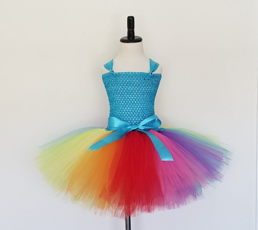 Rainbow Tutu Dress - Super Capes and Tutus, Tutu Dress, [product_tags], Super Capes and Tutus