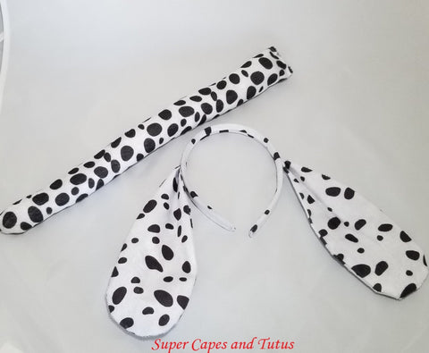 Dalmatian Tail and Headband Costume Accessories Birthday Party Favors