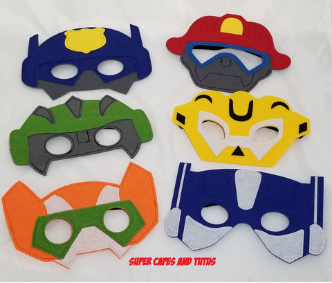 Robot Bots Felt Mask - Super Capes and Tutus, Superhero Masks, [product_tags], Super Capes and Tutus