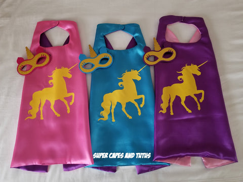 Unicorn Cape and Mask - Super Capes and Tutus, Superhero Capes, [product_tags], Super Capes and Tutus