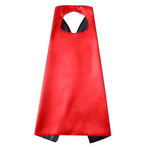 Superhero Cape Reversible Plain Red and Black