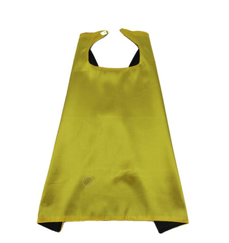 Superhero Cape Reversible Plain Yellow and Black