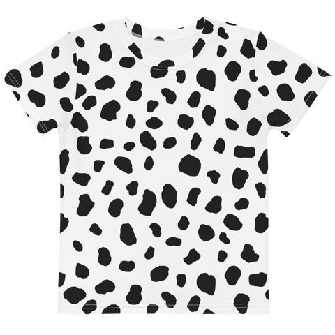 Dalmatian Print Kids T-Shirt/ Dalmatian Shirt/ Dalmatian Costume/ Animal Print T-Shirt