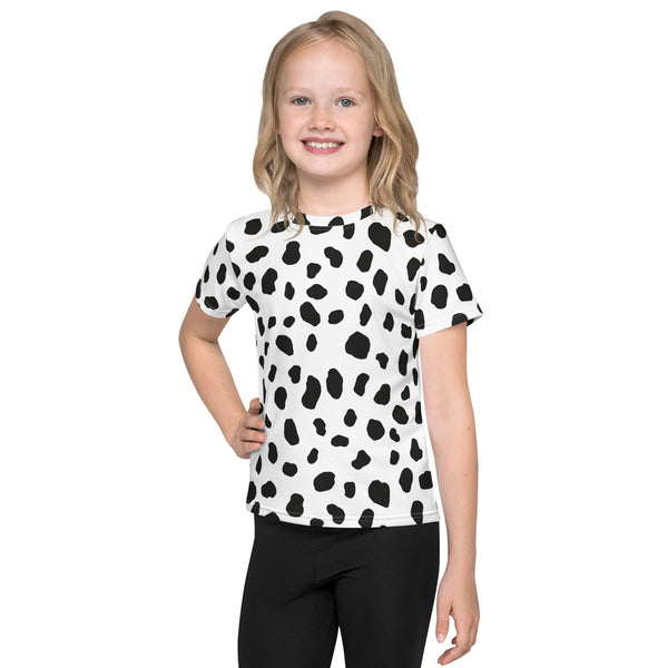 Dalmatian Print Kids T-Shirt/ Dalmatian Shirt/ Dalmatian Costume/ Animal Print T-Shirt