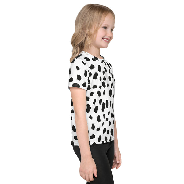 Dalmatian Print Kids T-Shirt/ Dalmatian Shirt/ Dalmatian Costume/ Animal Print T-Shirt