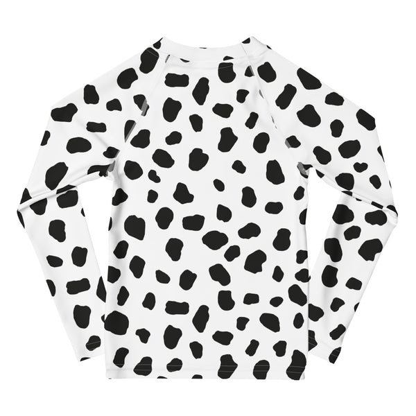 Dalmatian Rash Guard/ Dalmatian Costume/ Dalmatian Kids Rash Guard/ Dalmatian Cosplay Costume/ Animal Print Rash Guard