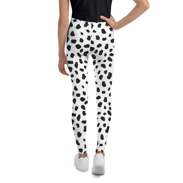 Dalmatian Leggings/ Dalmatian Youth Leggings/ Dalmatian Cosplay Costume/ Dalmatian Animal Print Leggings/ Dalmatian Costume