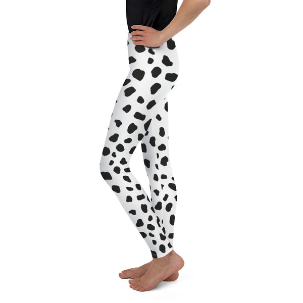 Dalmatian Leggings/ Dalmatian Youth Leggings/ Dalmatian Cosplay Costume/ Dalmatian Animal Print Leggings/ Dalmatian Costume