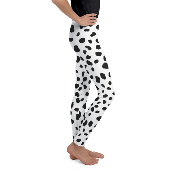 Dalmatian Leggings/ Dalmatian Youth Leggings/ Dalmatian Cosplay Costume/ Dalmatian Animal Print Leggings/ Dalmatian Costume