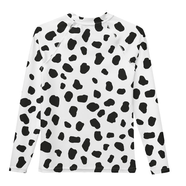 Dalmatian Rash Guard/ Dalmatian Costume/ Dalmatian Youth Rash Guard/ Dalmatian Cosplay Costume/ Animal Print Rash Guard