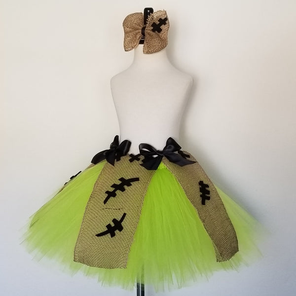 Boogie Man Tutu Skirt with Burlap Hairbow - Super Capes and Tutus, Tutu Skirt, [product_tags], Super Capes and Tutus