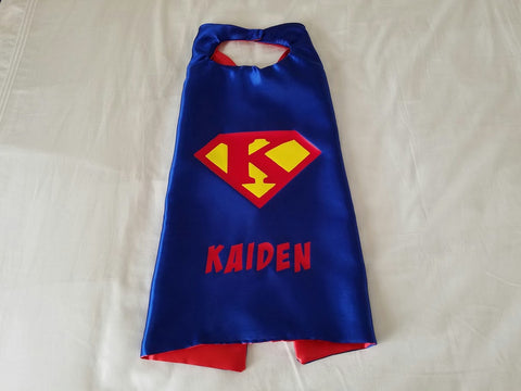 Customized Superhero Cape with Childs Initial in Shield - Super Capes and Tutus, Custom Superhero Capes, [product_tags], Super Capes and Tutus